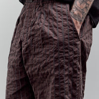 Universal Works Oxford Pant, Brown Chester Stripe
