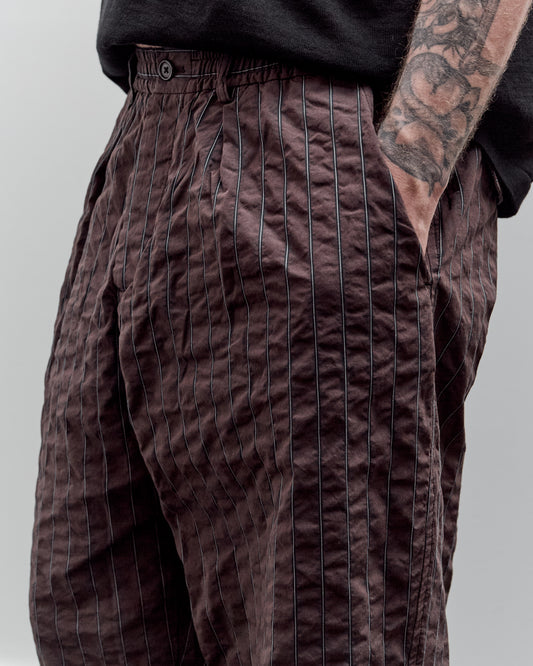 Universal Works Oxford Pant, Brown Chester Stripe
