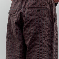 Universal Works Oxford Pant, Brown Chester Stripe