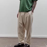 Universal Works Pleated Track Pant, Ecru