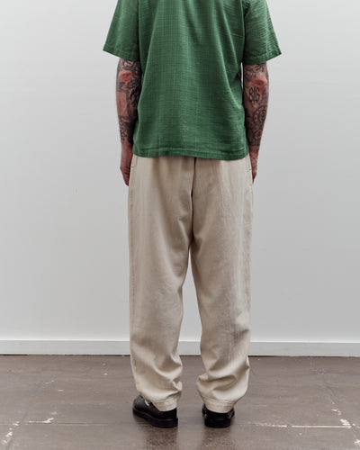 Universal Works Pleated Track Pant, Ecru
