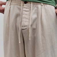 Universal Works Pleated Track Pant, Ecru