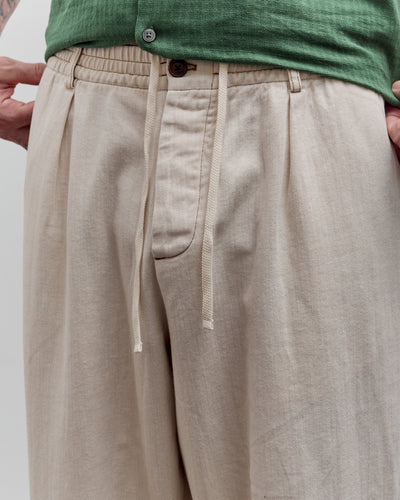 Universal Works Pleated Track Pant, Ecru