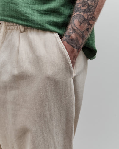 Universal Works Pleated Track Pant, Ecru