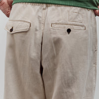 Universal Works Pleated Track Pant, Ecru