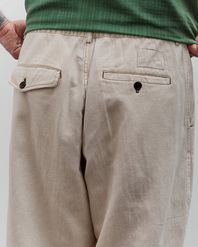 Universal Works Pleated Track Pant, Ecru