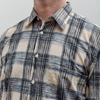 Universal Works Square Pocket Shirt, Navy