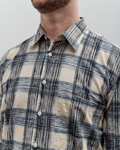 Universal Works Square Pocket Shirt, Navy