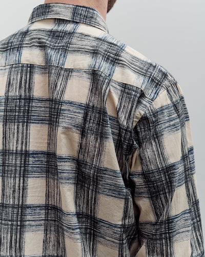 Universal Works Square Pocket Shirt, Navy