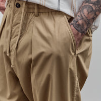 Universal Works Pleated Track Pant, Sand