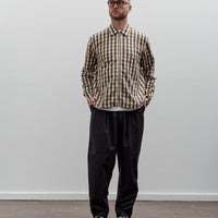 Universal Works Zip Shirt, Olive Check