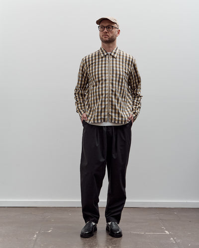 Universal Works Zip Shirt, Olive Check