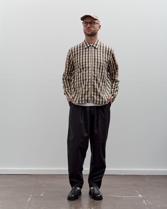 Universal Works Zip Shirt, Olive Check