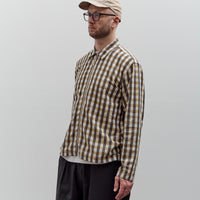 Universal Works Zip Shirt, Olive Check