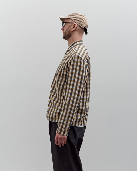 Universal Works Zip Shirt, Olive Check