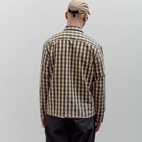 Universal Works Zip Shirt, Olive Check