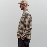 Universal Works Zip Shirt, Olive Check