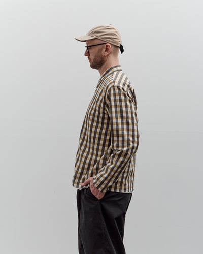 Universal Works Zip Shirt, Olive Check