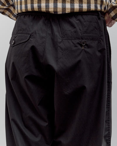 Universal Works Pleated Track Pant, Black