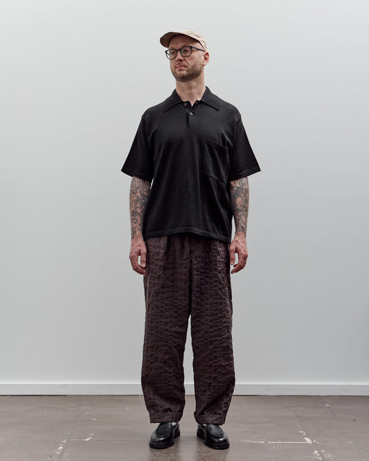 Universal Works S/S Pullover Knit Shirt II, Black