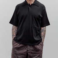 Universal Works S/S Pullover Knit Shirt II, Black