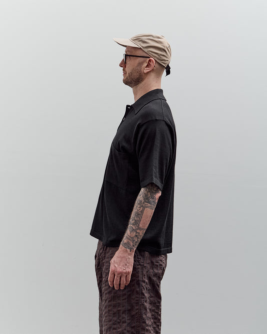 Universal Works S/S Pullover Knit Shirt II, Black