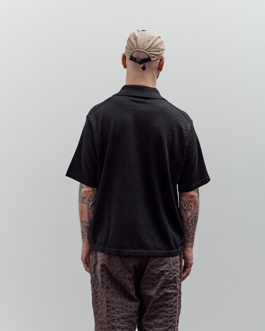 Universal Works S/S Pullover Knit Shirt II, Black