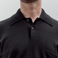 Universal Works S/S Pullover Knit Shirt II, Black
