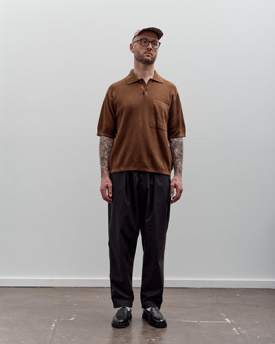 Universal Works S/S Knit Pullover, Brown