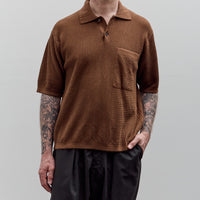 Universal Works S/S Knit Pullover, Brown