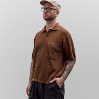 Universal Works S/S Knit Pullover, Brown