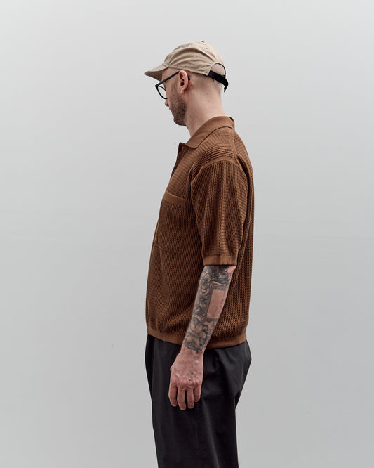 Universal Works S/S Knit Pullover, Brown