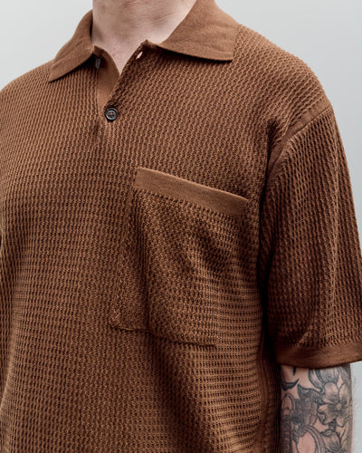 Universal Works S/S Knit Pullover, Brown
