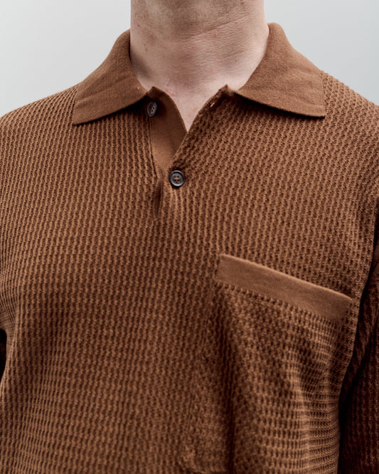Universal Works S/S Knit Pullover, Brown