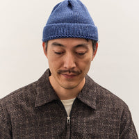 Universal Works Short Watch Cap, Work Blue