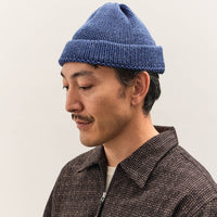 Universal Works Short Watch Cap, Work Blue