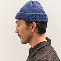 Universal Works Short Watch Cap, Work Blue