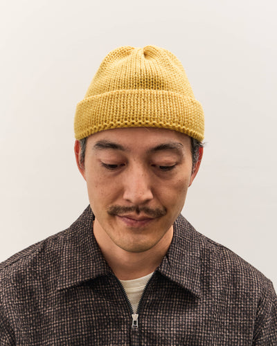 Universal Works Short Watch Cap, Gold