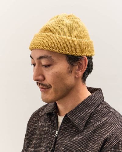 Universal Works Short Watch Cap, Gold