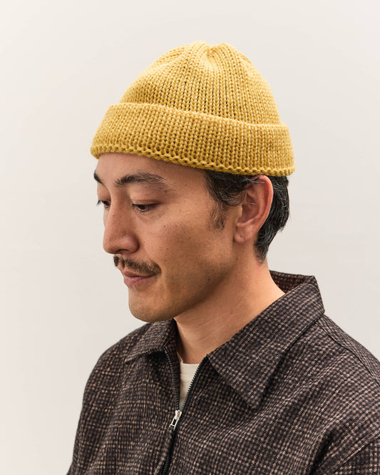 Universal Works Short Watch Cap, Gold