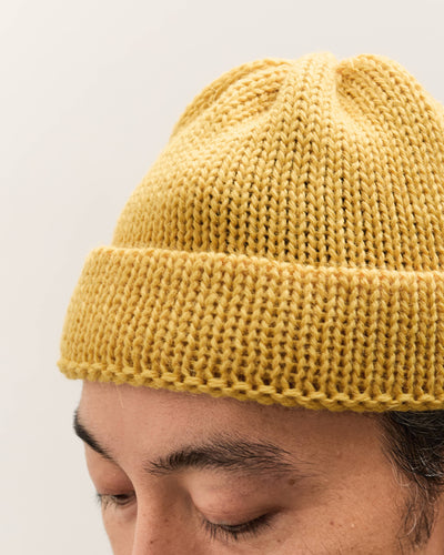 Universal Works Short Watch Cap, Gold