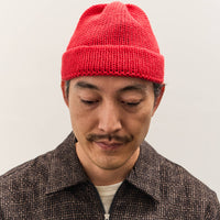 Universal Works Short Watch Cap, Red