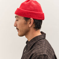 Universal Works Short Watch Cap, Red