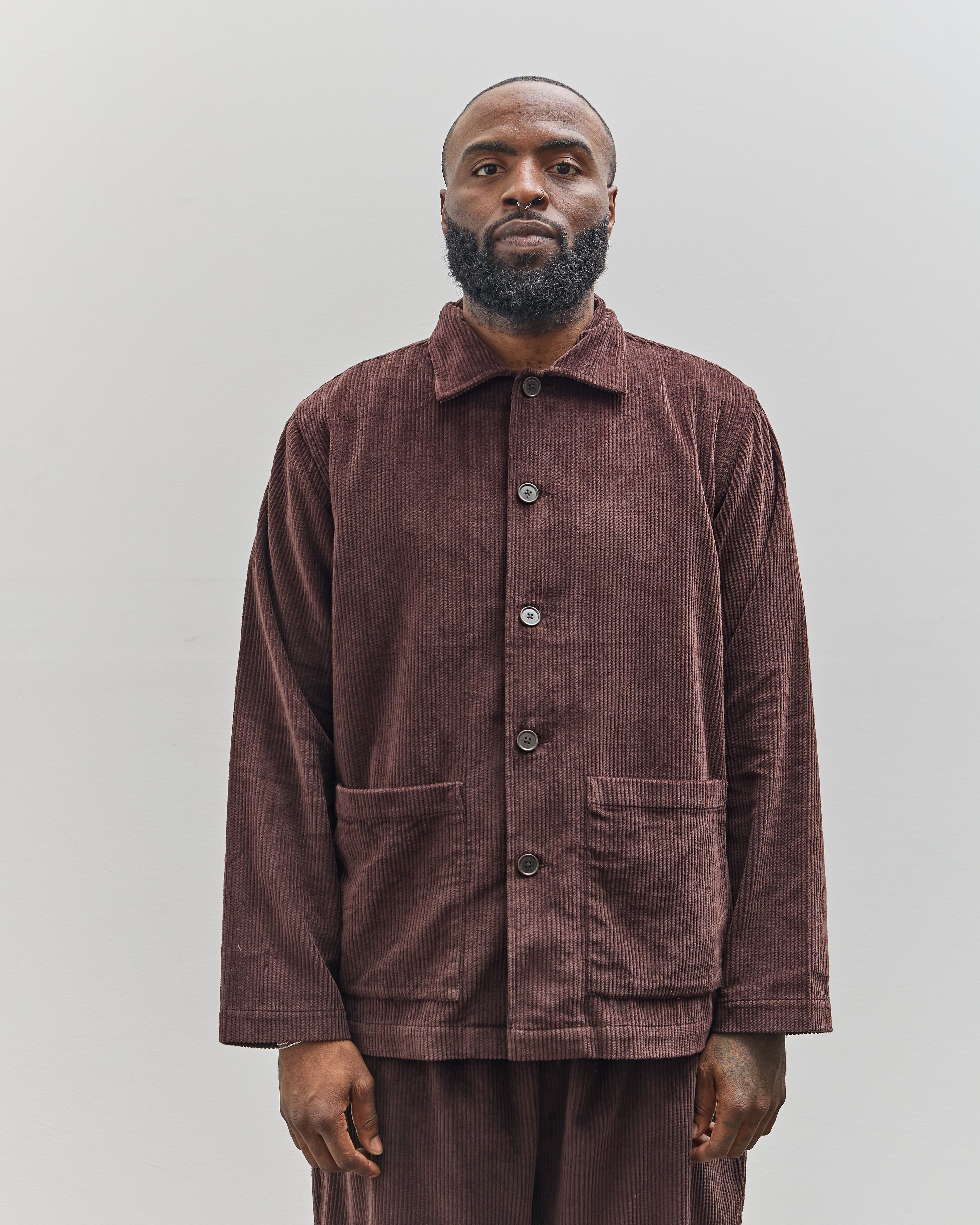 Universal Works Easy Jacket, Rich Brown – Glasswing