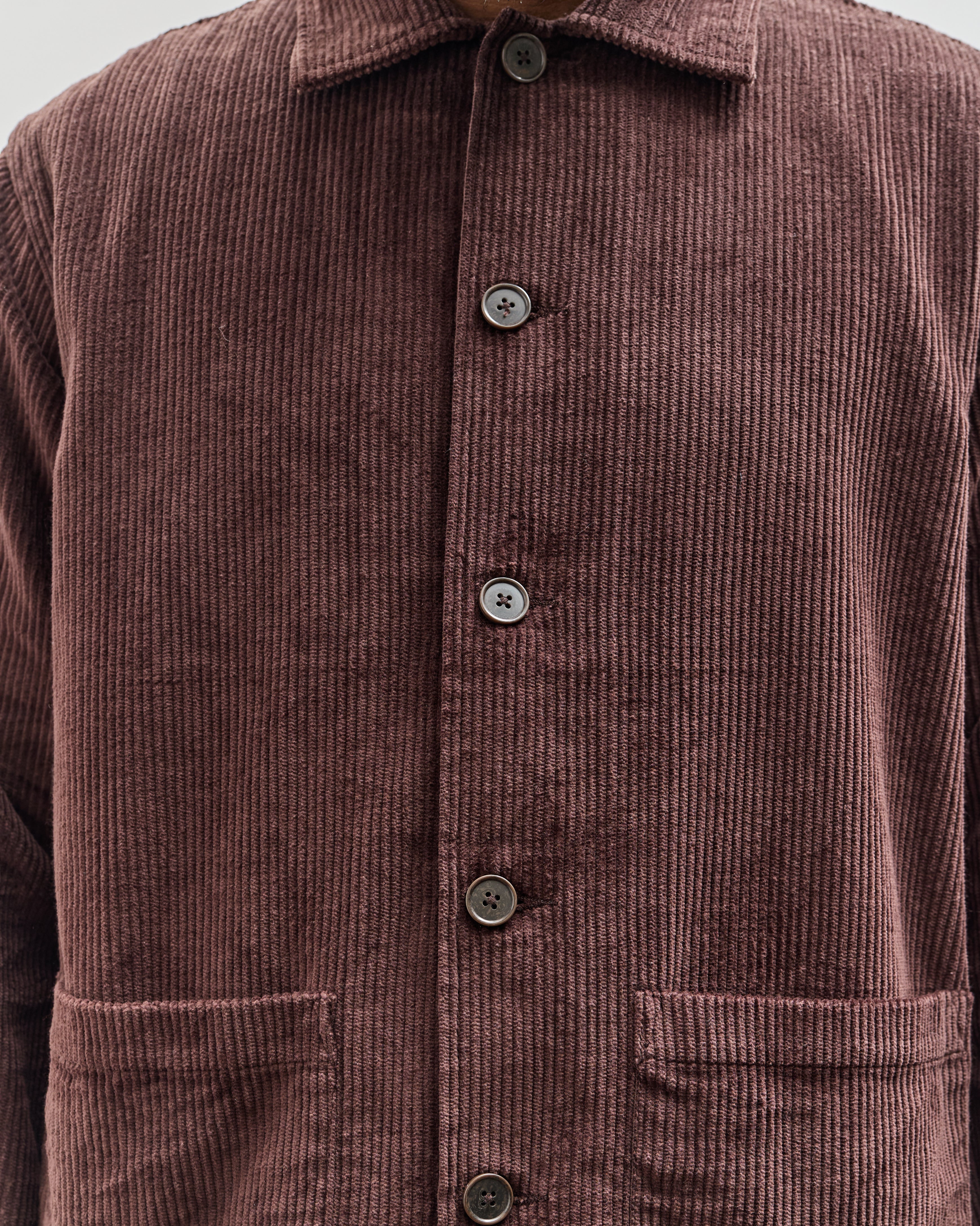 Universal Works Easy Jacket, Rich Brown – Glasswing