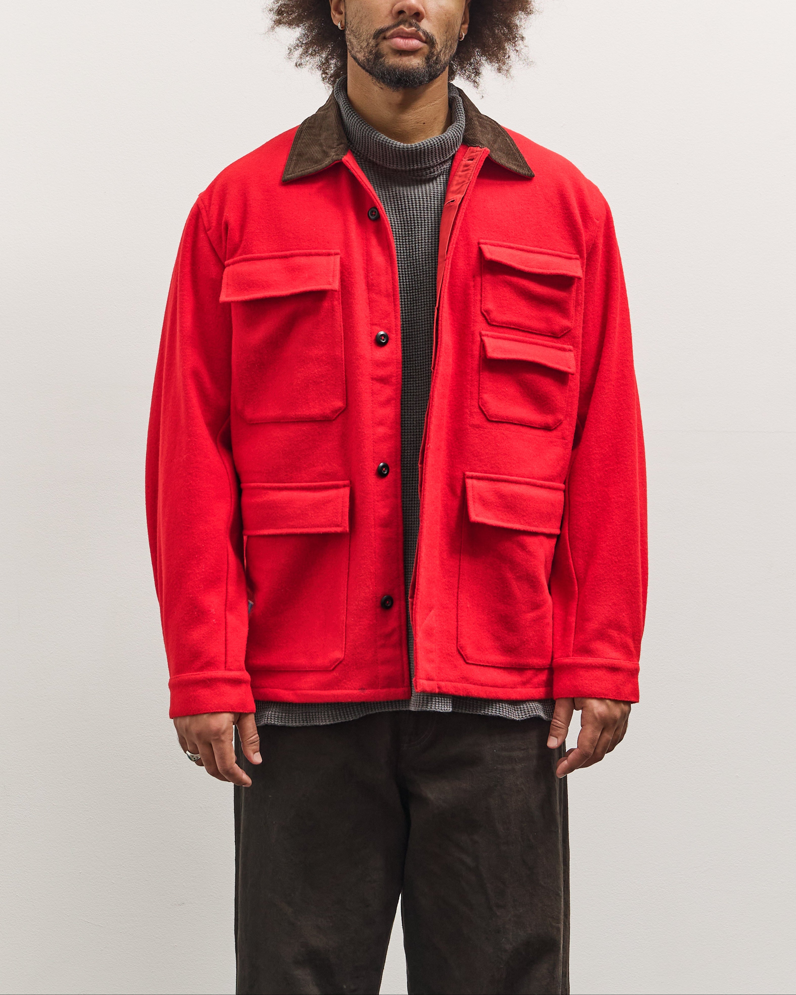 Universal Works Military Fatigue Jacket, Red – Glasswing