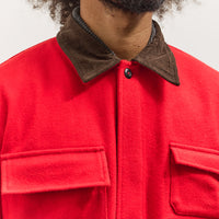 Universal Works Military Fatigue Jacket, Red