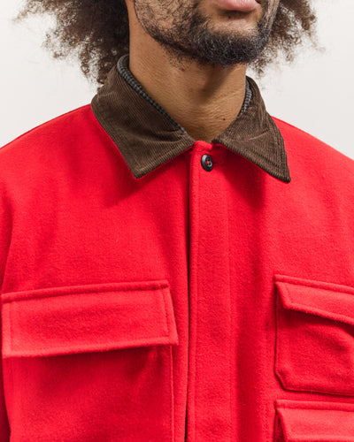 Universal Works Military Fatigue Jacket, Red