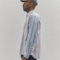 Universal Works Panel Square Pocket Shirt, Mixed Stripes