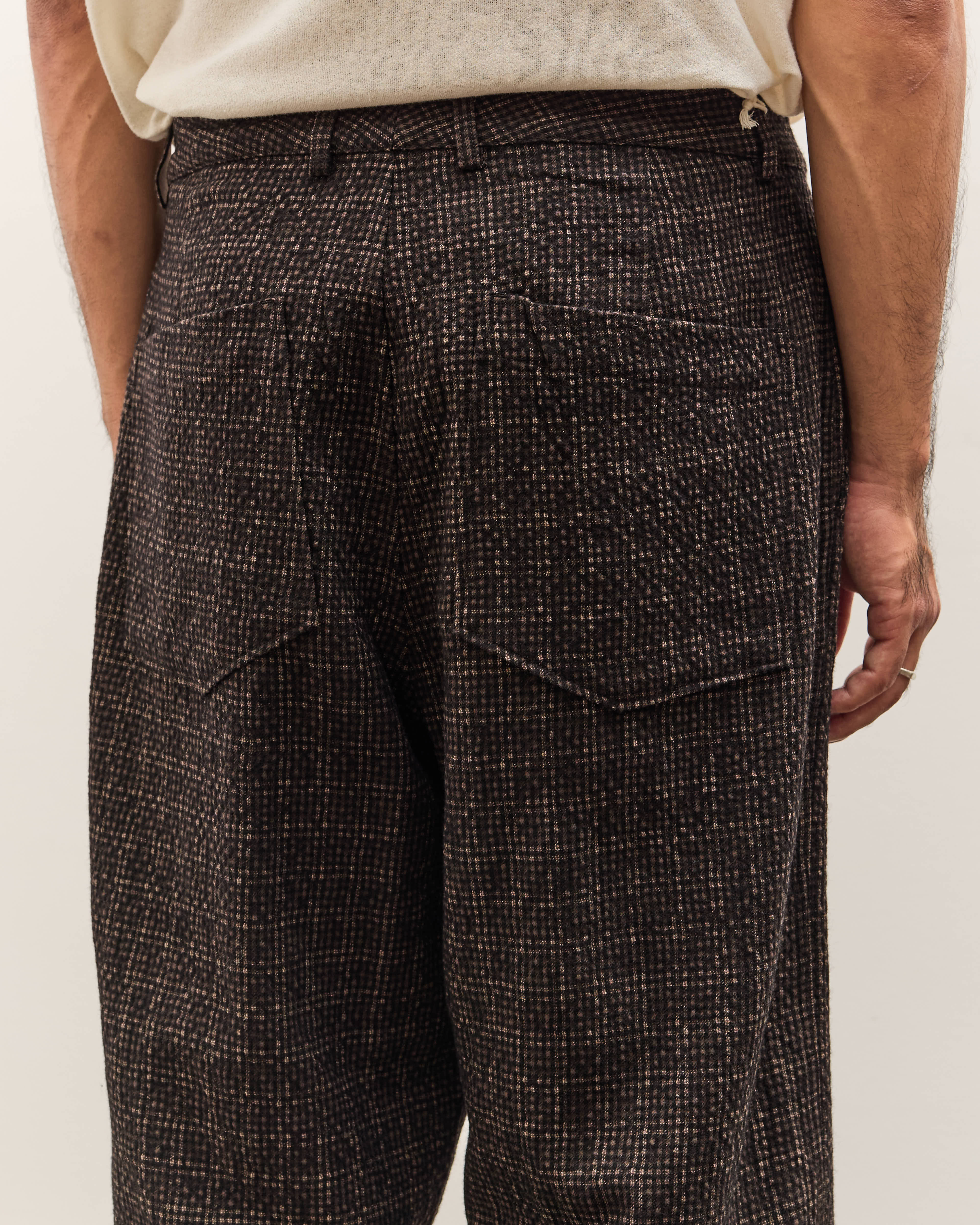 Universal Works Duke Pant, Brown Cedar Check – Glasswing Universal Works Duke Pant, Brown Cedar Check – Glasswing